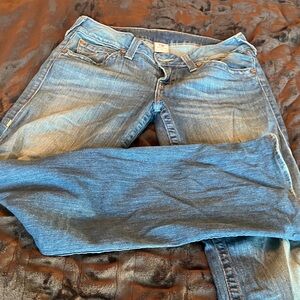 True Religion Women's Boot cut distressed jeans